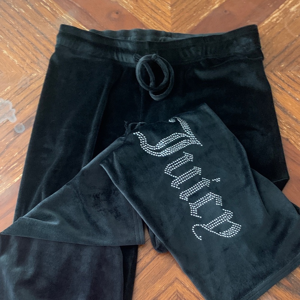Juicy Couture Black velvet pants